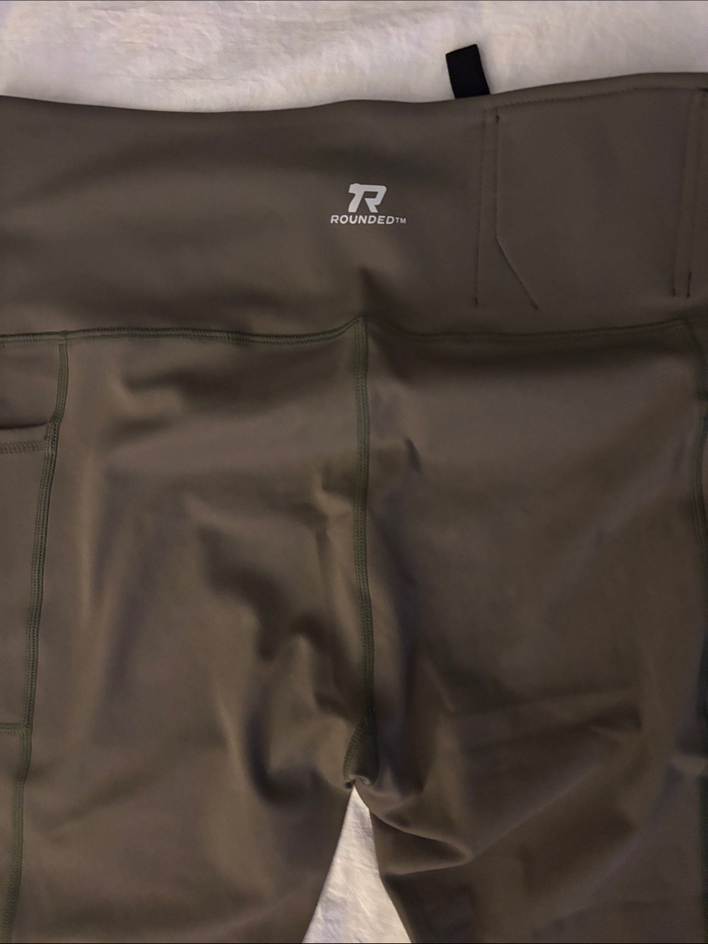 Rounded T Olive Green High-Waist Carry Concealed Leggings